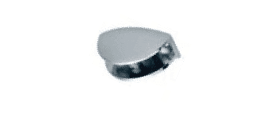 תופסן זכוכית חצי ירח ישר CHROM